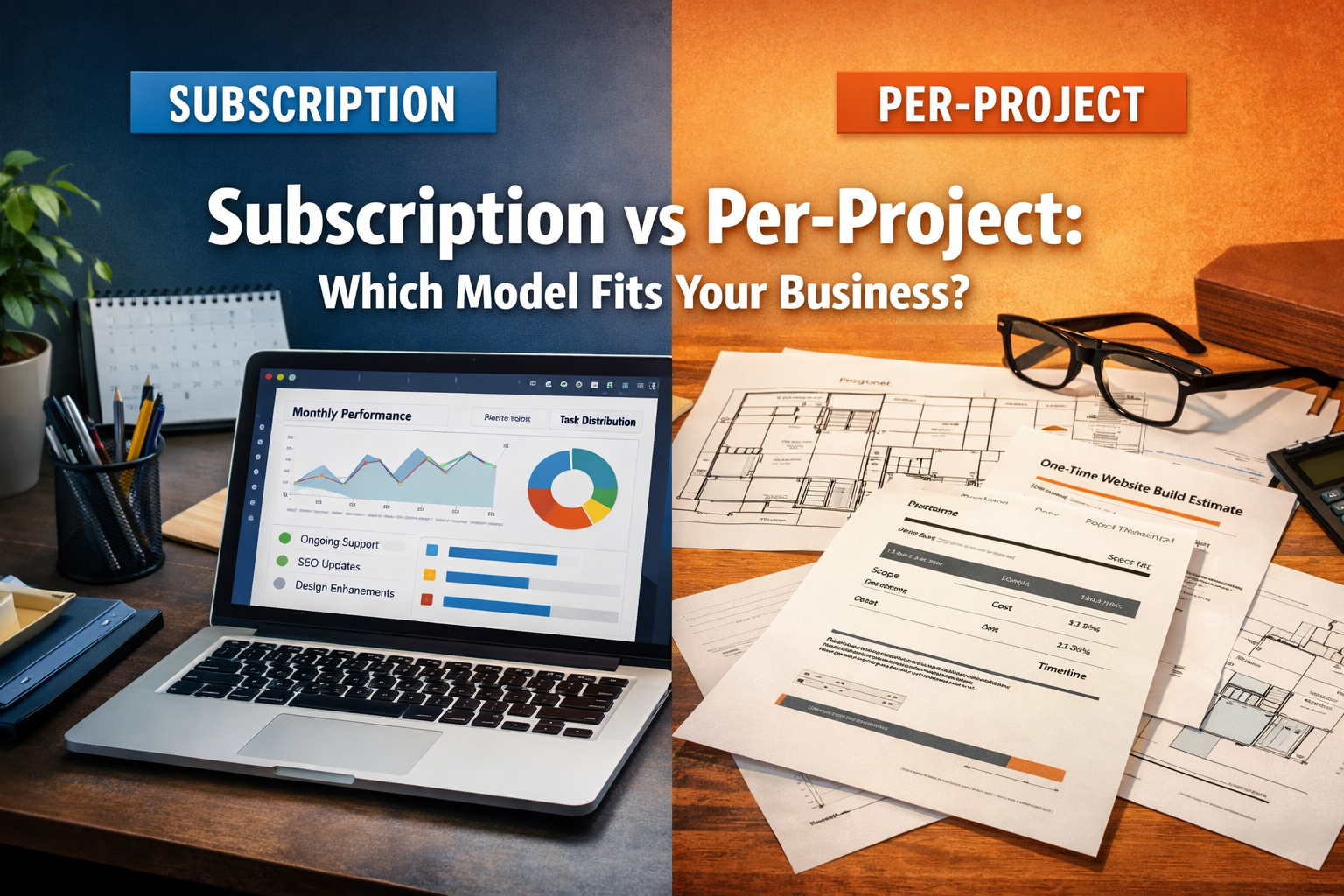 Subscription and per-project comparison