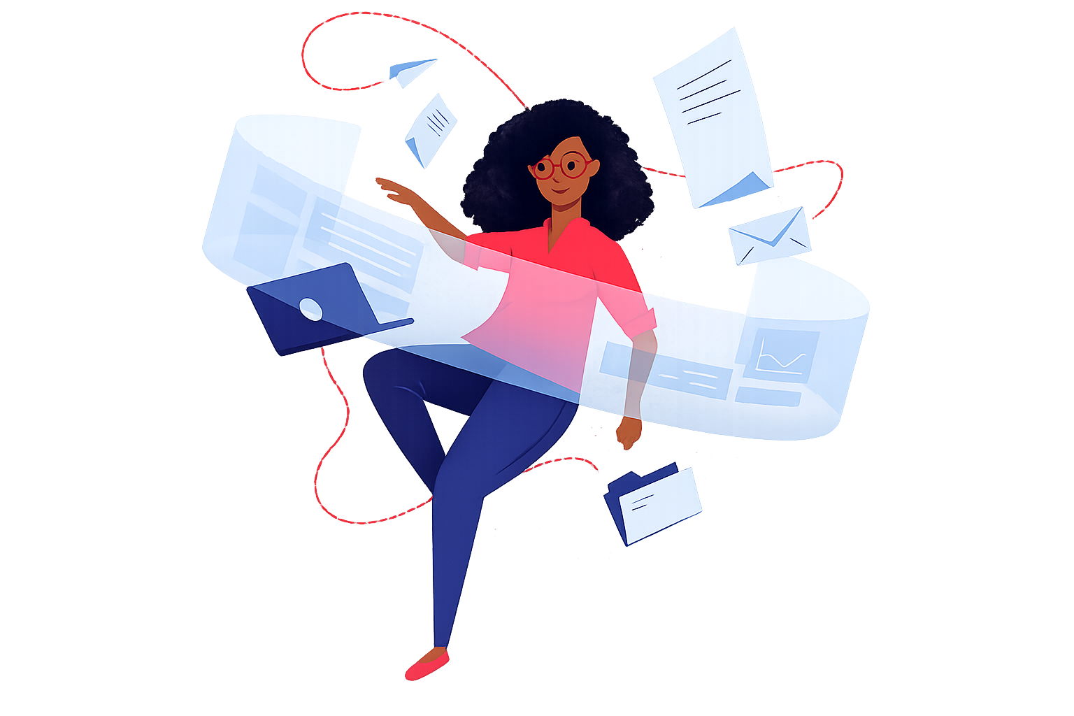 Creative growth illustration