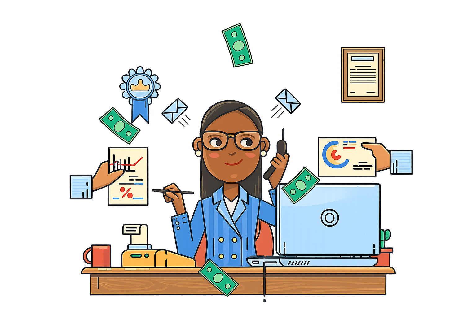 Website sponsor illustration